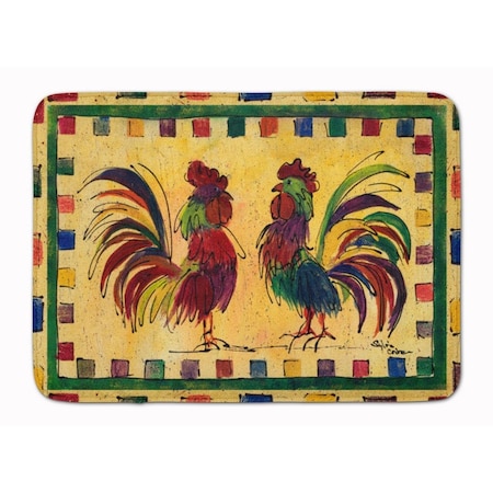 Carolines Treasures Bird Rooster Machine Washable Memory Foam Mat CA68455